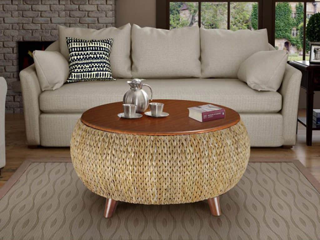 Gallerie Decor Bali Breeze Round Storage Table