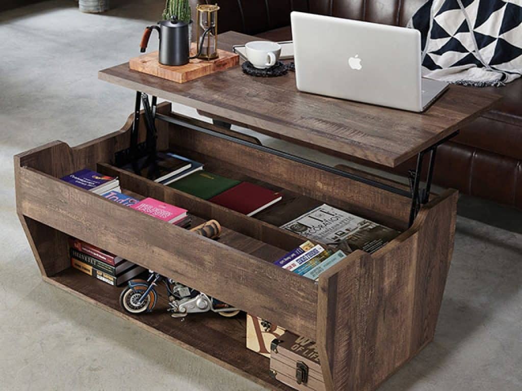 Jameson Rustic Reclaimed Oak Lift-top Coffee Table