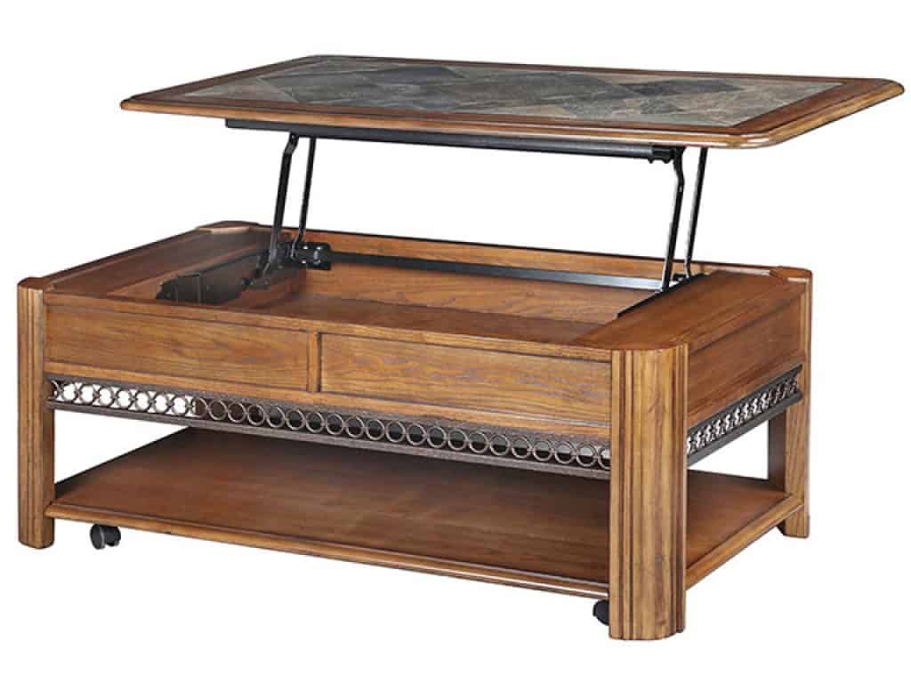Madison Rustic Warm Nutmeg Lift Top Coffee Table