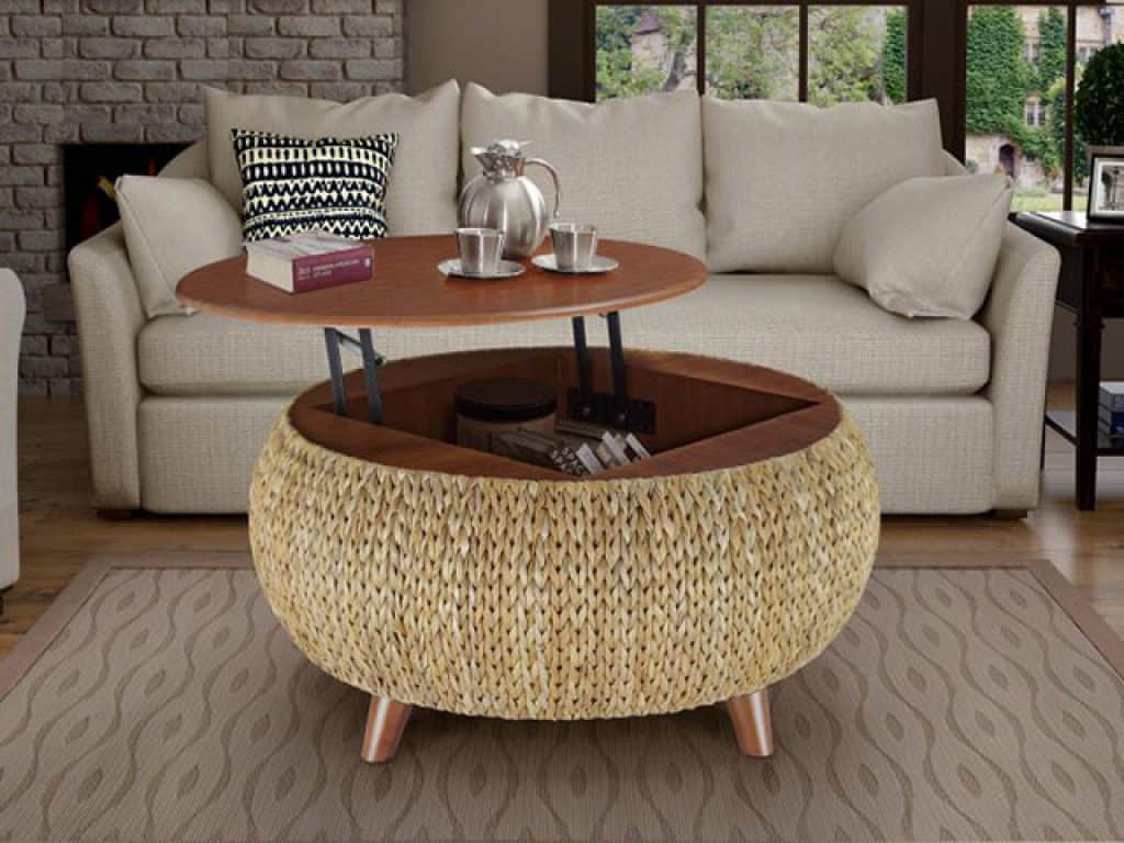 Gallerie Decor Bali Breeze Round Storage Table
