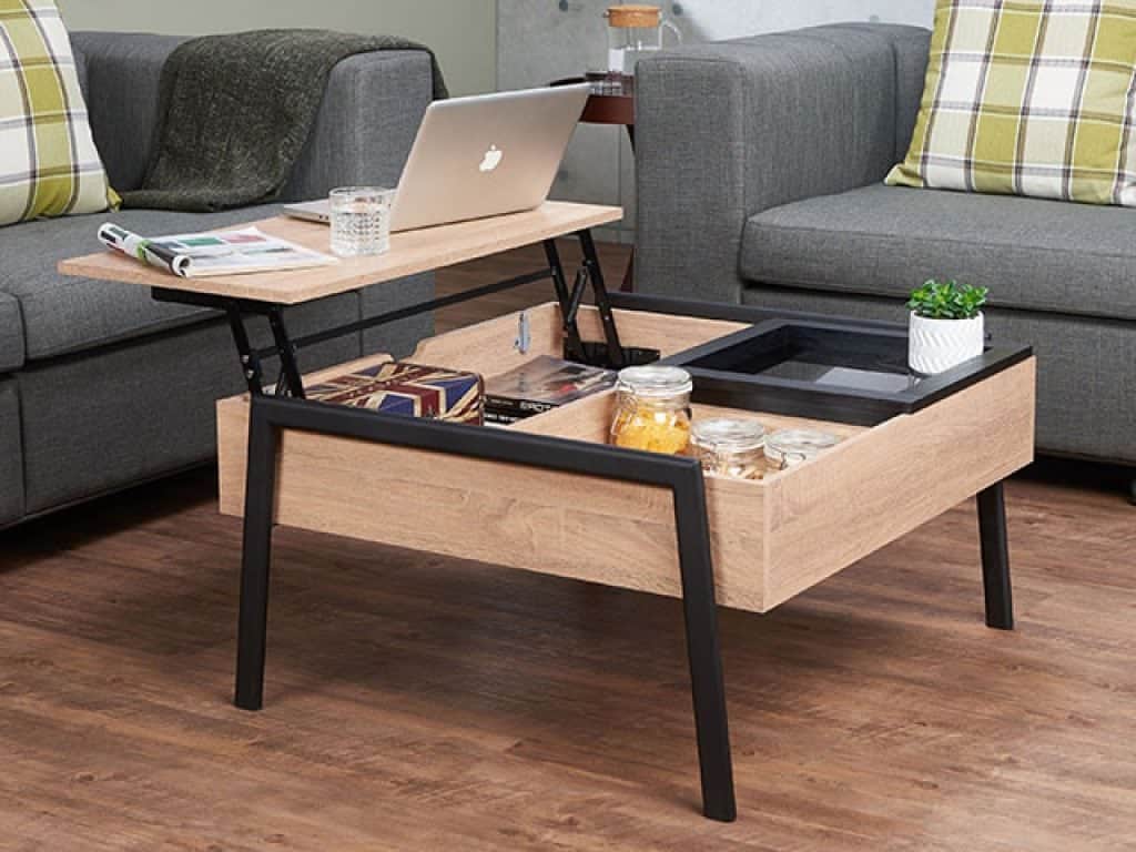 Urban Designs Lift Top Coffee Table With Tray