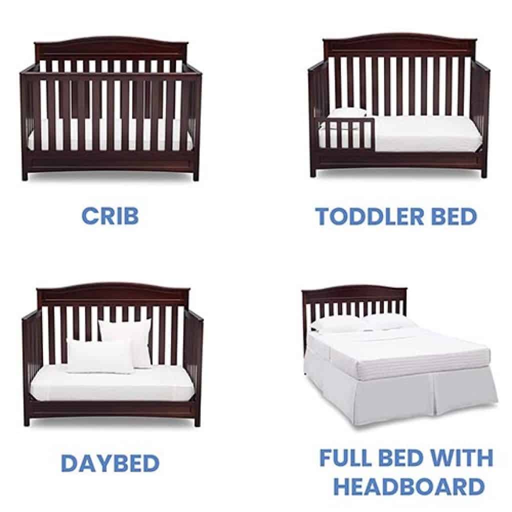 Delta Children Emery 4-in-1 Convertible Baby Crib
